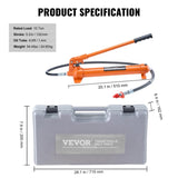 10 Ton Porta Power, Portable Hydraulic Jack with 4.6 ft/1.4 m Oil Hose, Auto Body Frame Repair V952-F10TPAPUNBR70YJJIV0