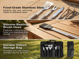 ASMOKE Essential Portable Smart Wood Pellet Grill Smoker & 6pc BBQ Tool Set 20lb Applewood Pellets V642-XFAS-ESS-GRL-TLK6-AP20LB
