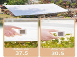 Garden Shade Cloth 90% Sunblock Breathable Mesh Tarp with Grommets for Greenhouse Patio Plants, V1189-LC-RY-00042