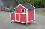 YES4PETS Red Chicken Coop Rabbit Hutch Cat Cage Hen Chook House V278-CC337-RED