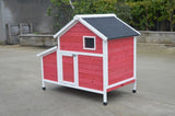 YES4PETS Red Chicken Coop Rabbit Hutch Cat Cage Hen Chook House V278-CC337-RED