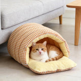 Cat House - Cat Basket - Plush and Warm - Removable and Washable - Closed Cat Bed for Winter V1188-ZXY-131-332