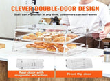 Pastry Display Case, 2-Tier Commercial Countertop Bakery Display Case, Acrylic Display Box with Rear V952-YKLMBZSJYKL2YEFSCV0