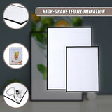 A2 LED Slim Advertising Lightbox Sign Wall-Mounted Poster Board Menu Frame V63-930081
