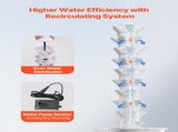 Hydroponic Growing System, 50 Pods Vertical 10 Tiers Hydroponic Tower, Rolling Hydronic Garden with V952-TSSPZZXTWSZDQYEM0V3
