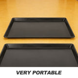 2-Pack Plastic Pet Cage Trays Replacement for Dog Crates with Leakproof Base V1369-AZ3-W-22564