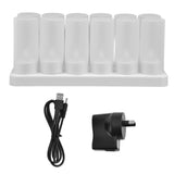 100240V Rechargeable Tealight Candle Lamp Reusable Flameless Cordless LED Candles LightsAU Plug V1294-YM0715-3115210269114