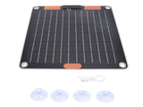 10W Solar Panel Dual TYPE C Ports 5V2A Output Monocrystalline USB Solar Panel Charger with Suction V1294-YM0901-3111250026411