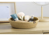 3 Piece Cotton Rope Woven Storage Basket Set Round Cotton Linen Storage Basket for Desktop V1294-YM0703-3117230008411