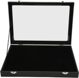 Pin Display, 9.4 X 13.8in Collection Holder Dustproof Enamel Display Box Jewelry Medals Storage Case V1259-DP01-A-811