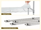 Artiss 5-Tier Kitchen Rack Shelf Shelving Unit 60x35x150CM Adjustable Metal Storage Shelves Silver KR-MEL-5S-60-SS
