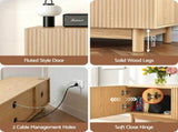 Artiss TV Unit Entertainment Unit Storage Cabinet 180cm Pine FUR-Z-CT02-TV180-WD-AB