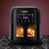 Devanti Air Fryer 8L LCD Fryers AF-K-G-8008-BK