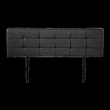 PU Leather Queen Bed Deluxe Headboard Bedhead - Black V63-768245