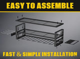 Heavy Duty Power Tool Organizer Wall Mount - 3-Tier Garage Storage Rack with Drill Holder, V888-ELOSUNG18460