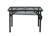 Gardeon BBQ Camp Table, 60*40*56 Portable Foldable Lightweight Grill Outdoor Metal Table 2.5kg XFEL-TABLE-MESH-60-BK