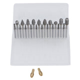 20 Pcs Double Cut Rotary Burr Set 1/8in Shank Tungsten Carbide with 2 Collets for Woodworking V1294-YM0901-3114250040911