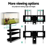 Artiss TV Stand Mount Bracket for 32"-60" LED LCD 3 Tiers Storage Floor Shelf TV-MOUN-S02-BK