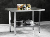 Cefito Stainless Steel Kitchen Benches Work Bench 910x610mm 430 SSKB-430S-36