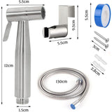 Toilet, Stainless Steel Toilet Kit, Adjustable Water Pressure Toilet, Bidet V1188-MS-227-2086