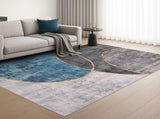 Artiss Washable Floor Rug 200X290cm Large Geometric Area Rug Modern Floor Carpet FLR-2846-200X290-BLGY