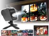 Christmas Halloween LED Window Projector - Seasonal Decorative Light Projector V1263-JX-4550