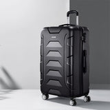 Wanderlite 28 Inch Luggage with TSA Lock Spinner Travel Suitcase Carry On Hard Shell Luggage Case LUG-ABS-BOS-28-BK