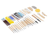 61Pcs Polymer Clay Sculpting Tools Exquisite Versatile Clay Carving Tools with Canvas Bag for V1294-YM0523-3118220076211