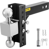 VEVOR Adjustable Trailer Hitch, 6" Rise & Drop Hitch Ball Mount 2" Receiver 22,000 LBS Rating, 2 and V952-TZT2INCH6INCHKW2BV0