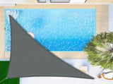 Triangular Shade Sail 3X3X3M Waterproof Shade Cloth Uv Protection For Patio Garden, Terrace, V1188-MS-227-1223