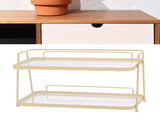 2 Tier Bathroom Countertop Counter Standing Rack Cosmetic Holder Storage Shelf Cosmetic V1294-YM0706-3117230205211