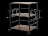 Levede Record Player Stand with Storage Vinyl Record Holder with Display Area EA0296-BR-AU