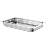 6 Pack Hotel Pans, Full Size Anti-Jam Steam 0.8mm Thick Stainless Steel Restaurant Steam Table V952-11QCCPWG25YCP9ZNIV0