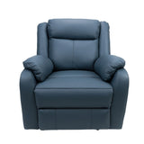 Bella 1 Seater Electric Recliner Genuine Leather Upholstered Lounge - Blue V315-VHNL-PINN-13