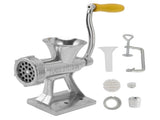 Manual Meat Grinder Silver Simple Operation Small Meat Mincer with Handle for Home Kitchen V1294-YM0715-3118220089511