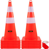 Safety, 10PCS 28" Traffic, PVC Orange Construction, 2 Reflective Collars Traffic V952-AQZYCQHSB2810FZ5BV0