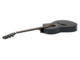 Karrera Acoustic Cutaway 40in Guitar - Black ACG40-BK