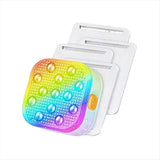 4pcs Rechargeable Submersible Pool Lights Remote, IP68 Waterproof 16 Color Changing LED Lights V1369-AZ3-W-11785