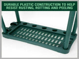 Rolling Garden Tools Storage Rack Long Short Handles Organizer Holders Fits 40 V465-669090