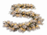 Christabelle Timeless Elegance Christmas 2pc Set 90cm Christmas Teardrop and Garland with LED L CMB-WFLAS-L-WG