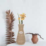 Compact Rattan Desktop Vase with Woven Design for Elegant Home Display V1370-AZ4-14313