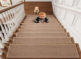 Stair Treads Non-Slip Carpet Mat, Indoor Stair Runners For Wooden Steps, Edging Stair Rugs For Kids V1366-AZ2-W-12757