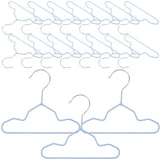 20pcs Mini Clothes Hanger Sky-blue Iron Coated For Dog Clothes Storage V1370-AZ4-14414