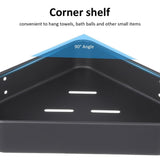1 Set Shower Shelf Dark Grey Aluminum Shampoo Holder Corner Shelves Wall Mounted for Bathroom Use V1369-AZ3-W-15771