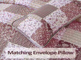 Blush Bohemian Patchwork 3 Piece bed spread Set V745-AC090357AF