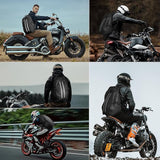 Motorcycle Backpack for Men, Waterproof Helmet Backpack with Reflective, Motorcycle Bag Helmet V1164-325747
