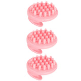 3Pcs Scalp Massage Brush Adult Universal Hairdressing Shampoo Wash Hair Combpink V1294-YM0901-3112200128812