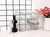 4 Pack Stackable Wine and Water Bottle Holder Free-Standing Fridge Wine Bottle Plastic Water Bottle V1369-AZ3-W-01883