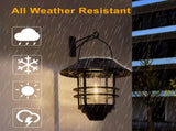 Hanging Wireless Solar Lantern, Waterproof Solar Lights with Wall Mount Kit for Garden Patio Porch V1370-AZ4-05020