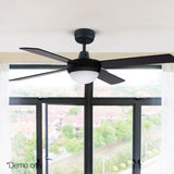 Devanti 52'' Ceiling Fan AC Motor w/Light w/Remote - Black CF-RC-52-BK